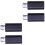 4 Pcs 8-Pin Female Micro Usb Converter Cable For Smartphone Tablet 3