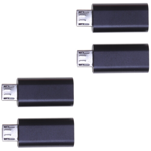 4 Pcs 8-Pin Female Micro Usb Converter Cable For Smartphone Tablet 2