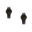 2pcs Student Quartz Watch Abs Strap Simple Lovers 9
