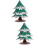 2 Sets 3d Paper Christmas Tree Puzzle DIY Model Gift 9