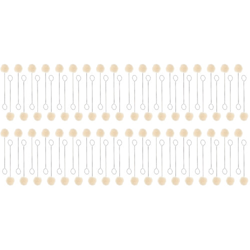 100 Pcs Wool Ball Applicator For Craft Dyeing 1