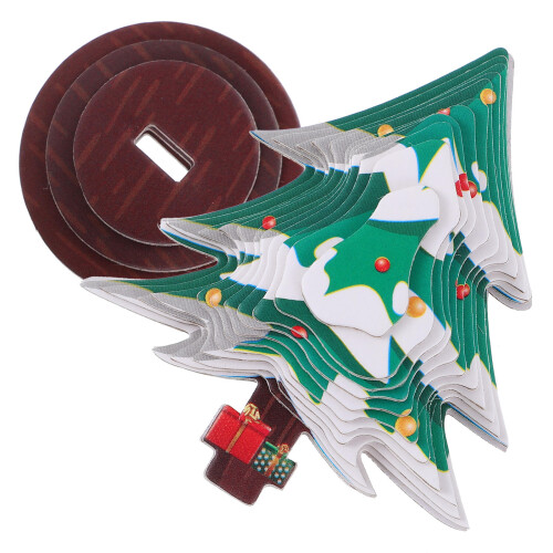 2 Sets 3d Paper Christmas Tree Puzzle DIY Model Gift 1