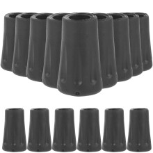 Worgeous Trekking Pole Replacement Tips Black 24pcs 1.57x0.90x0.63in