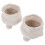 4 Pcs Diy Ceramic Flowerpots Paintable Graffiti Planters For Kids 3