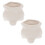 4 Pcs Diy Ceramic Flowerpots Paintable Graffiti Planters For Kids 1