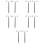 10 Pcs Model Railroad Lamp Post Sand Table Mini House Decor 9