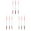 9 Pcs  -End Eyeshadow Brushes Heart Shaped Silicone Eyeshadow Brushes 6