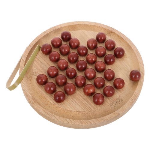 3 Sets Educational Bamboo Chess Toy For Kids Single Player Game