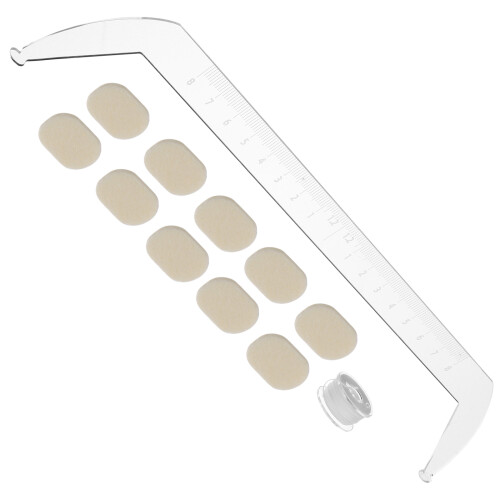 4 Sets Acrylic Transparent Eyebrow Ruler For Brow Mapping And Shaping 2