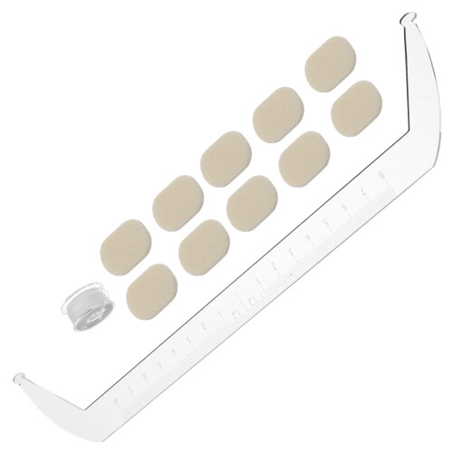 4 Sets Acrylic Transparent Eyebrow Ruler For Brow Mapping And Shaping 1
