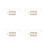 4 Sets Acrylic Transparent Eyebrow Ruler For Brow Mapping And Shaping 8
