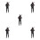 5Pcs Miniature Resin Policeman Figures For Micro Landscape Decor 5