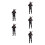 5Pcs Miniature Resin Policeman Figures For Micro Landscape Decor 6
