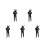 5Pcs Miniature Resin Policeman Figures For Micro Landscape Decor 4
