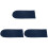 3 Pcs Violin Anti-Dust Cover Suede Protector Dark Blue 3