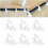 40 Pcs Adjustable Self Adhesive Cable Clips For Wire Management White Xxl 8
