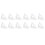 40 Pcs Adjustable Self Adhesive Cable Clips For Wire Management White Xxl 2