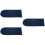 3 Pcs Violin Anti-Dust Cover Suede Protector Dark Blue 8