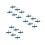 30 Pcs Set Double Spring Automatic Drinking Fountain For Rabbits Blue 7