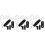 3pcs Kazoo Abs Black Major Flute 6