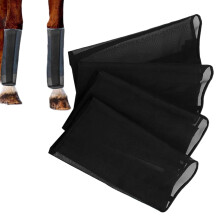 Breathable Equine Leggings Horse Fly Boots Stable Fly Wraps Shock Absorbing Mesh Leg Guards Anti Slip Gear Protector