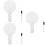 3 Sets Students Whiteboard With Pen Handheld Dry Erase Paddle 8
