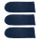 3 Pcs Violin Anti-Dust Cover Suede Protector Dark Blue 9