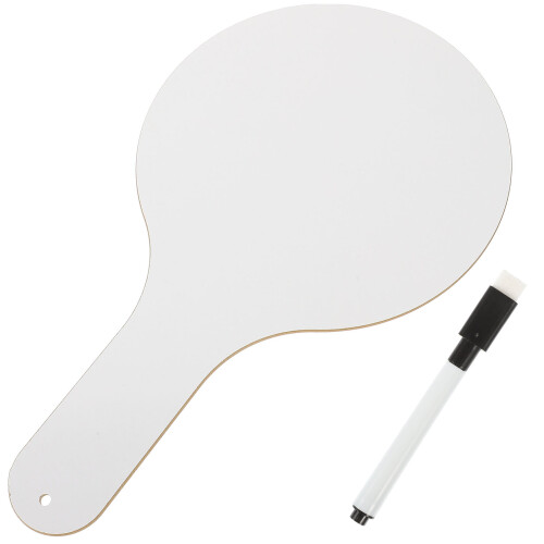 3 Sets Students Whiteboard With Pen Handheld Dry Erase Paddle 1