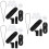 3pcs Kazoo Abs Black Major Flute 9