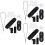3pcs Kazoo Abs Black Major Flute 8