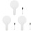 3 Sets Students Whiteboard With Pen Handheld Dry Erase Paddle 4