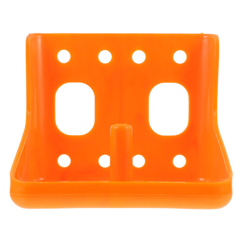 2Pcs Orange Cattle Sheep Fodder Feeder Container for Nutrition Blocks 2