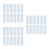 120 Pcs Washi Tape Sample Boards Plastic Cards 9