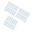 120 Pcs Washi Tape Sample Boards Plastic Cards 3