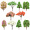 20 Pcs Simulated Tree Ornaments For Sand Table Micro Landscape 1