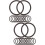40 Pcs Trumpet Ring Cornet Tuning Slide Rubber Bumper Stoppers 9