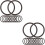 40 Pcs Trumpet Ring Cornet Tuning Slide Rubber Bumper Stoppers 8