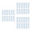 120 Pcs Washi Tape Sample Boards Plastic Cards 6