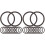 40 Pcs Trumpet Ring Cornet Tuning Slide Rubber Bumper Stoppers 4