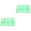 200 Pcs Numbered Chicken Foot Identification Bands Green 3