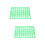 200 Pcs Numbered Chicken Foot Identification Bands Green 7