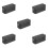 5Pcs Black Tinplate Cookie and Candy Storage Boxes with Sturdy Lid 6