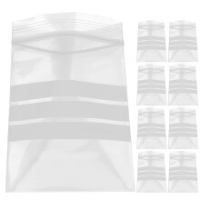100Pcs Transparent Resealable Bags for Food Storage Writable Pouch