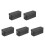 5Pcs Black Tinplate Cookie and Candy Storage Boxes with Sturdy Lid 7