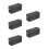 5Pcs Black Tinplate Cookie and Candy Storage Boxes with Sturdy Lid 4