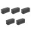 5Pcs Black Tinplate Cookie and Candy Storage Boxes with Sturdy Lid 10