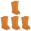 4 Pairs Cotton Breathable Monk Socks 3