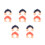 10St Multikleuren Baby Haarwas , Verstelbare Badmuts 7