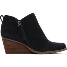 (, ) TOMS Goldie Textile Women's Black Heeled Ankle Boots