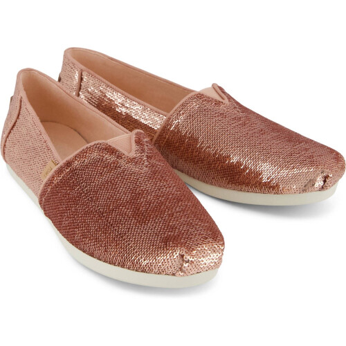 Toms (, ) TOMS Alpargata Sequins Textile Women's Rose Espadrilles